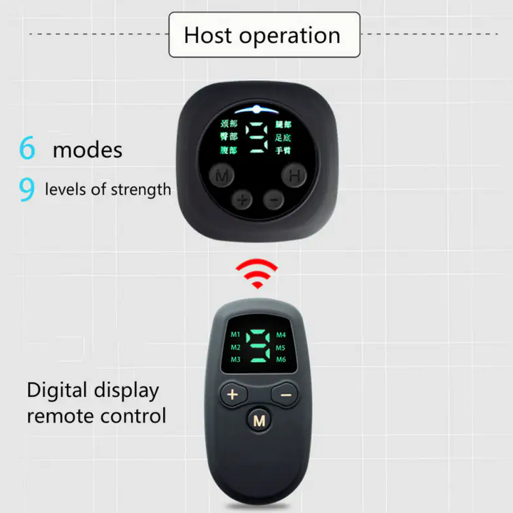 Smart Pulse Massager Sticker – EMS Neck & Shoulder Relief