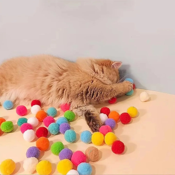 Interactive Cat Toy - Plush Ball Launcher for Indoor Play