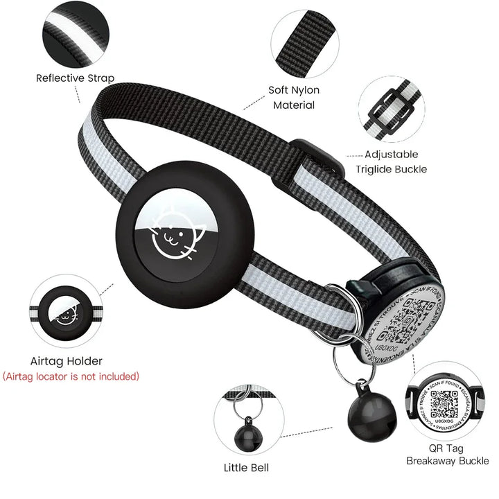 Airtag Collar for Cats & Dogs - Anti-Lost Tracker Case