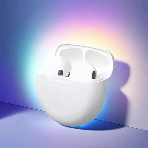 Pro 6 TWS Bluetooth Earbuds - Stereo Sound & Charging Case