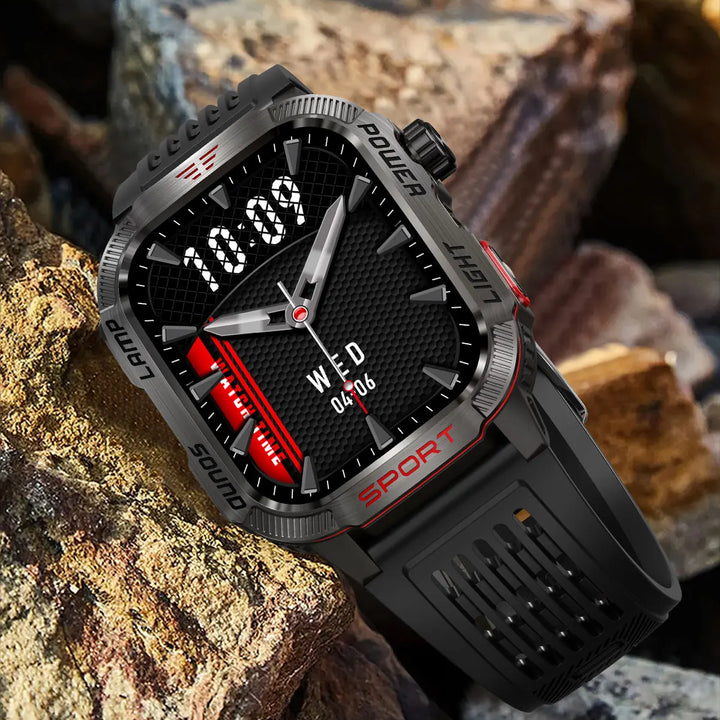 2024 Outdoor Smartwatch with Fitness Tracker & Bluetooth Calls