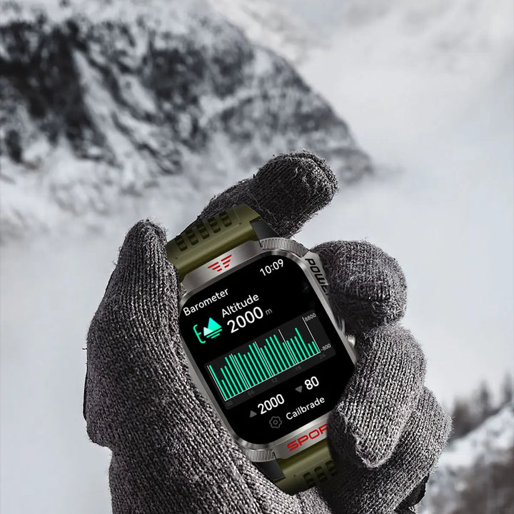 2024 Outdoor Smartwatch with Fitness Tracker & Bluetooth Calls