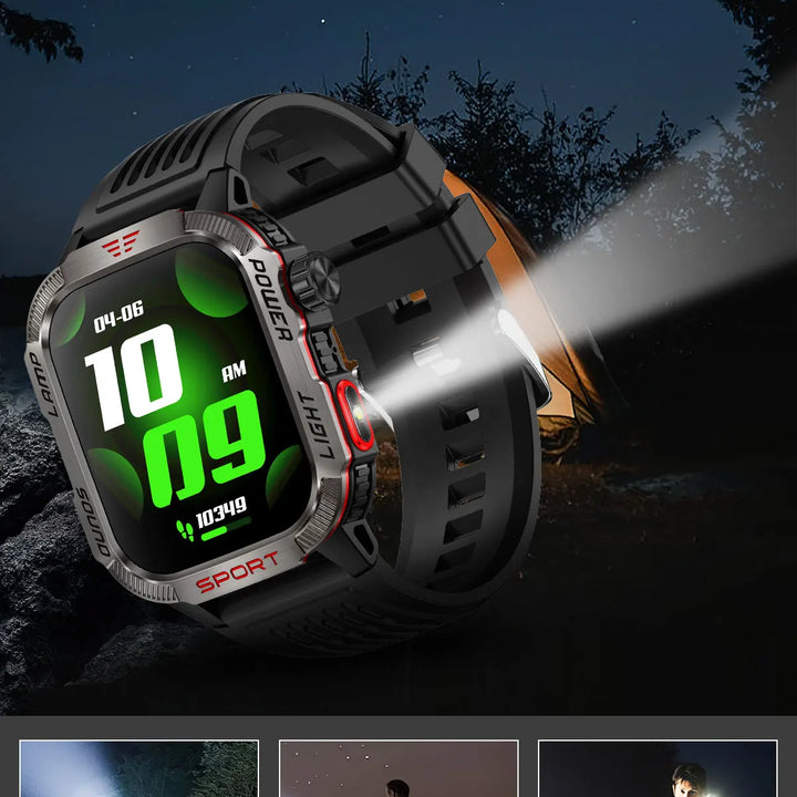 2024 Outdoor Smartwatch with Fitness Tracker & Bluetooth Calls