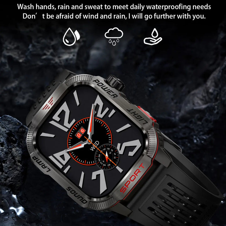 2024 Outdoor Smartwatch with Fitness Tracker & Bluetooth Calls