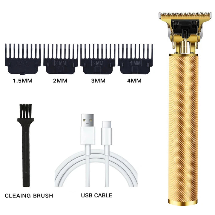 T9 Vintage Electric Hair Trimmer for Men – Rechargeable & Stylish
