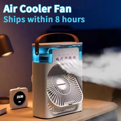 3-in-1 Portable Air Cooler, Humidifier & LED Night Light