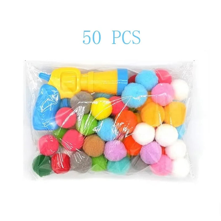 Interactive Cat Toy - Plush Ball Launcher for Indoor Play