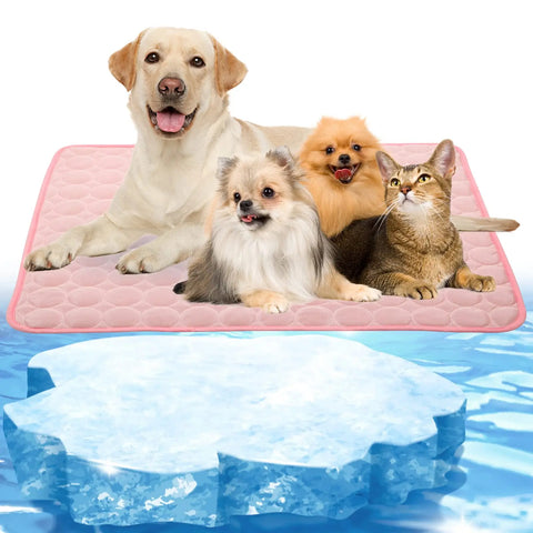 Pet Cooling Mat for Dogs and Cats Moisture Proof Breathable Durable Cooling Bed Summer Comfort Pad Small Large Pets Use