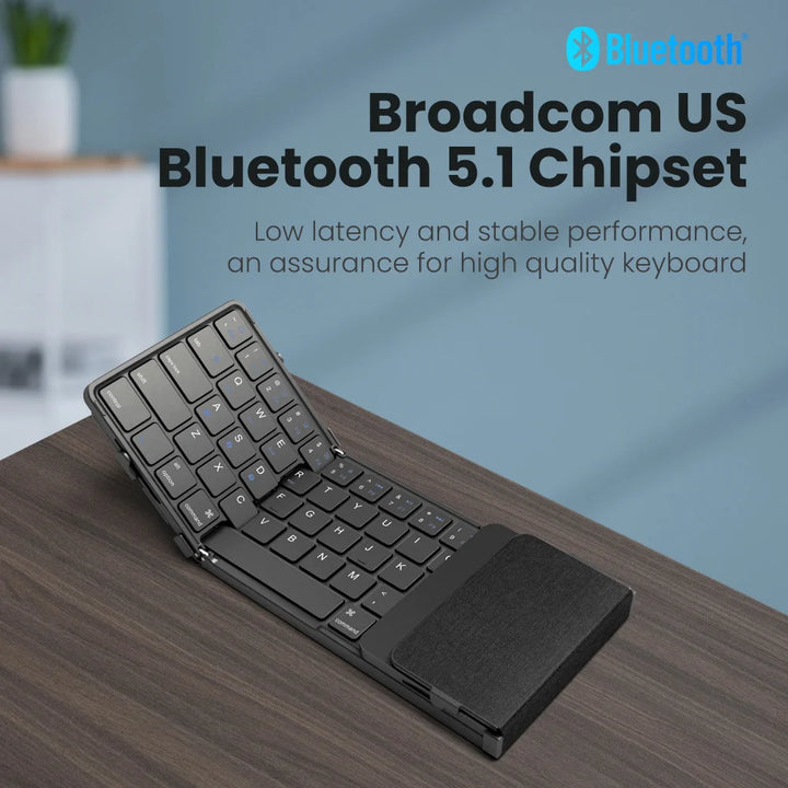 3-Folding Wireless Keyboard with Touchpad