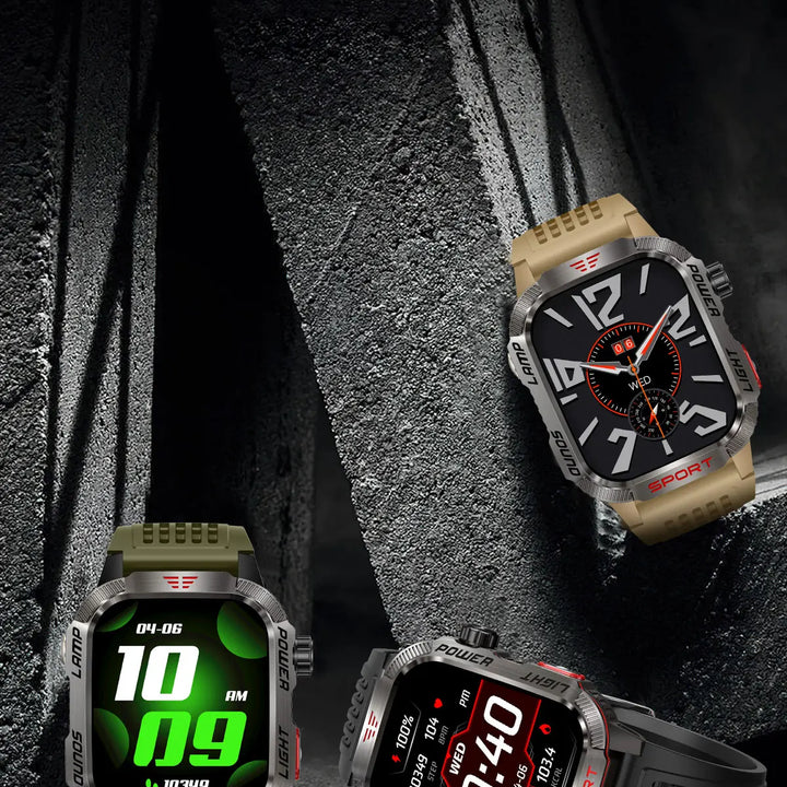 2024 Outdoor Smartwatch with Fitness Tracker & Bluetooth Calls