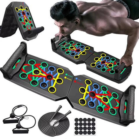 Portable Push-Up Board Set – Foldable Full-Body Trainer