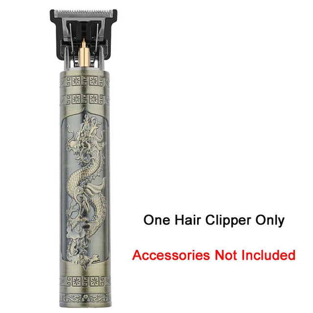 T9 Vintage Electric Hair Trimmer for Men – Rechargeable & Stylish