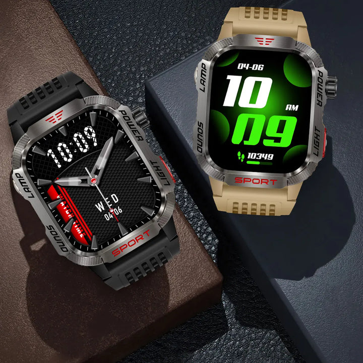 2024 Outdoor Smartwatch with Fitness Tracker & Bluetooth Calls