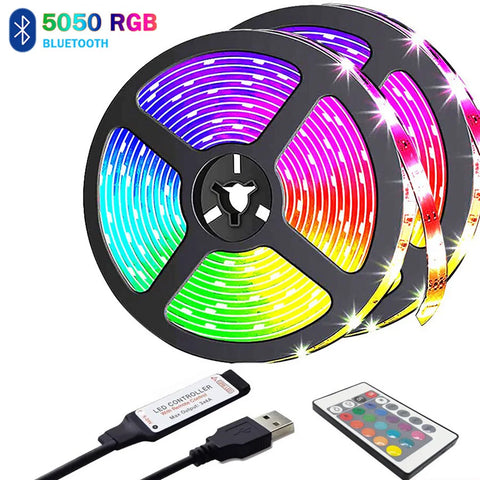 USB LED Strip Light – 5M Color-Changing RGB for TV, Gaming & Parties
