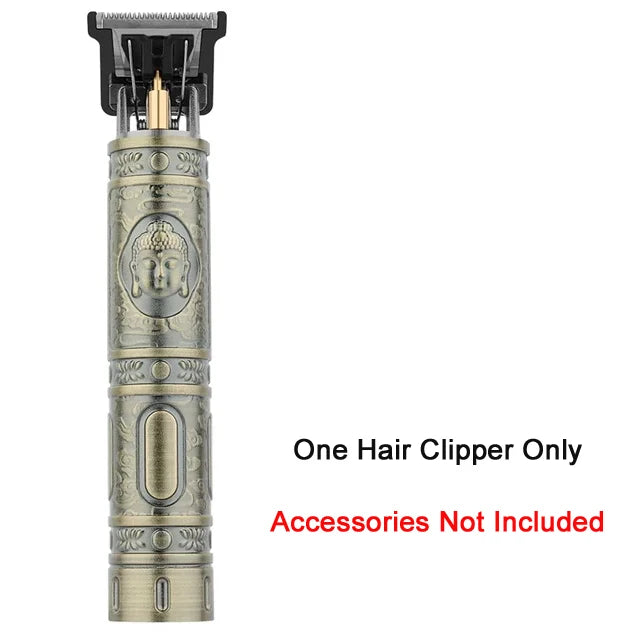 T9 Vintage Electric Hair Trimmer for Men – Rechargeable & Stylish