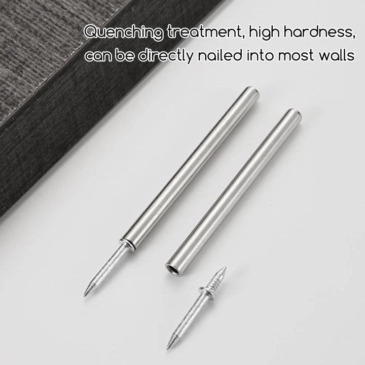 100Pack Double Head Skirting Nails Wooden Steps Thread Seamless Nail Invisible Double Headed Nail for Wooden Skirting Trim