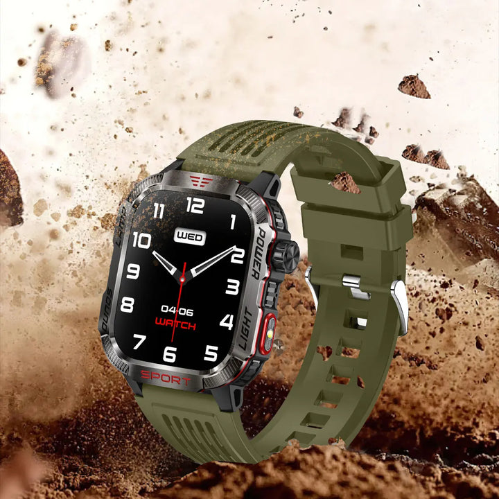 2024 Outdoor Smartwatch with Fitness Tracker & Bluetooth Calls