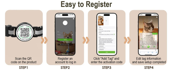 Airtag Collar for Cats & Dogs - Anti-Lost Tracker Case