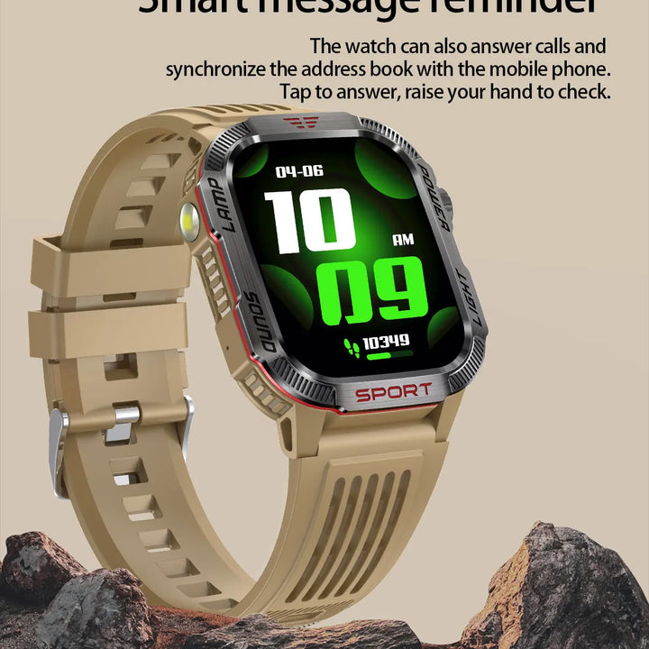 2024 Outdoor Smartwatch with Fitness Tracker & Bluetooth Calls